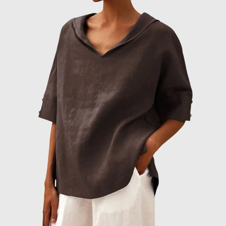 Ayla | Blouse - Brown