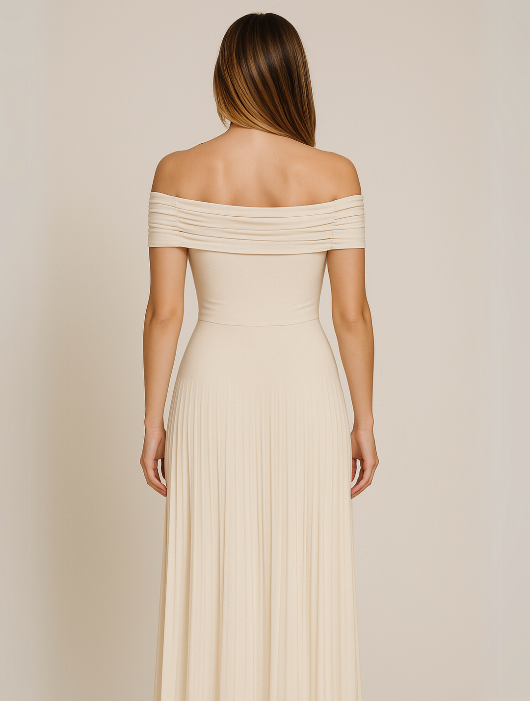 Bella | Women's Wedding Guest Pleated Maxi Dress