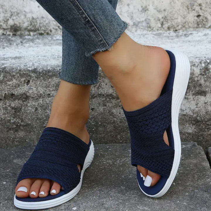 Audrey | Womens Orthopedic Slip On Slide Sandals