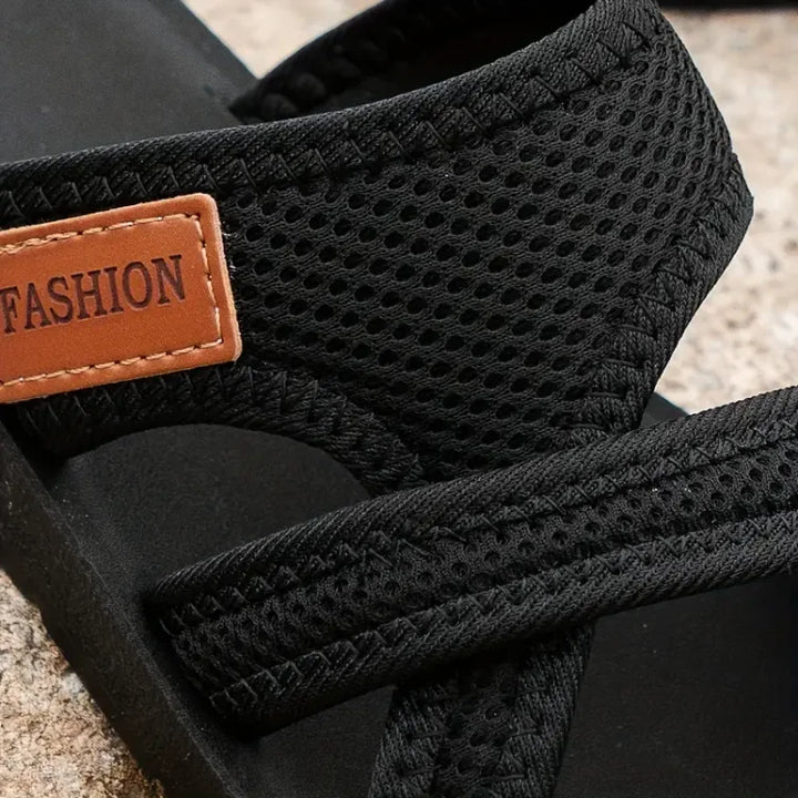 Dakota | Womens Slip On Flat Strap Sandals