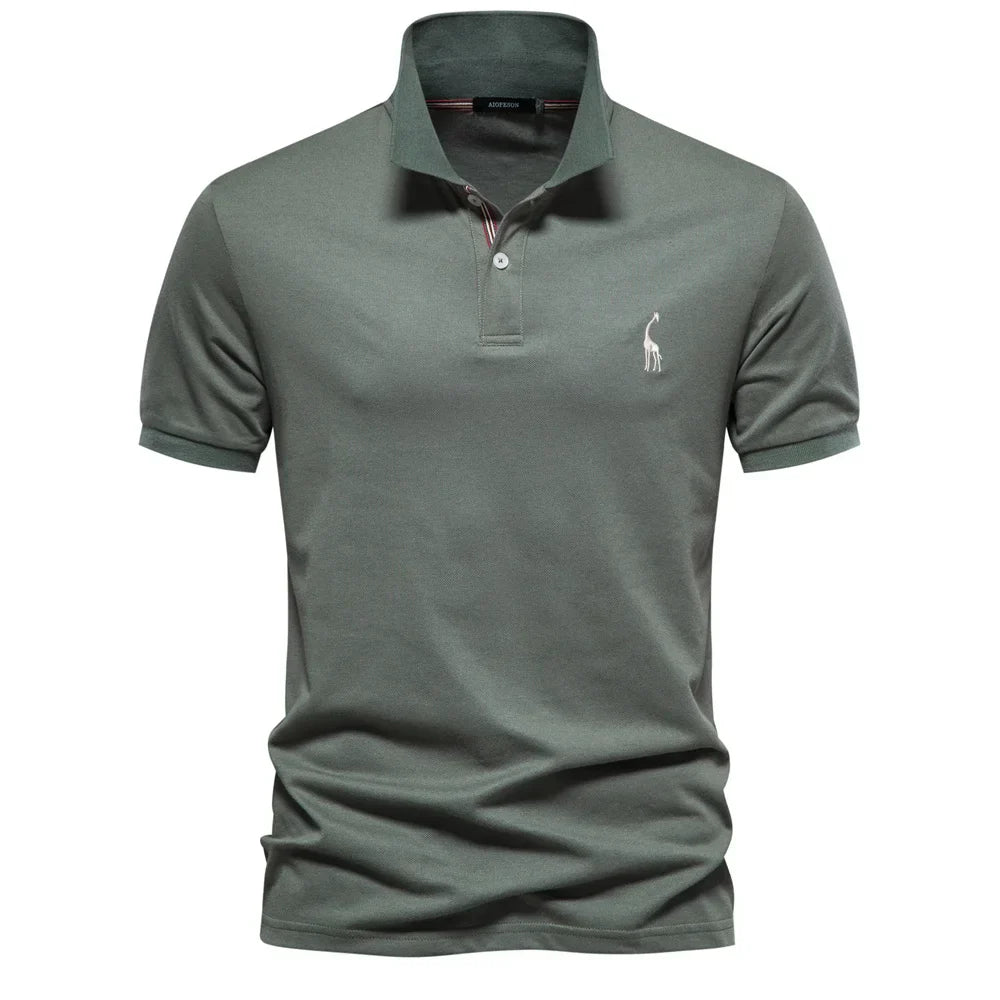 Austin | Men's Short Sleeve Button Polo Shirt