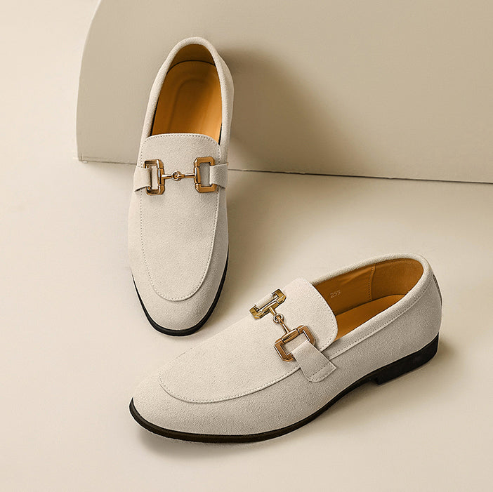 Kevin | Men's Slip On Metal Detail Loafers