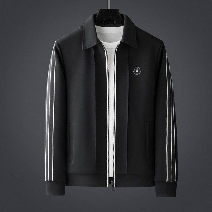 Men's Tracksuit Set Lycra Zip-Up Jacket Athletic Pants