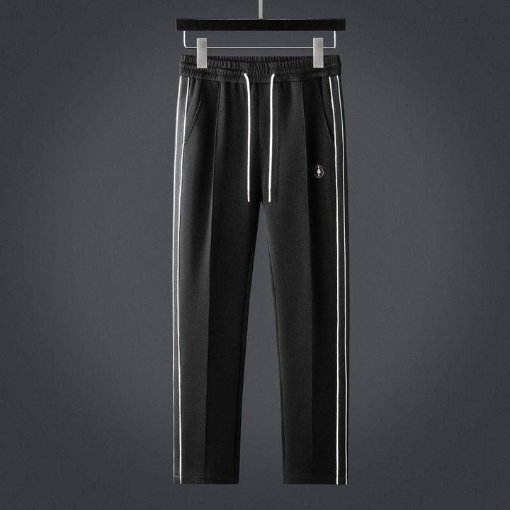 Men's Tracksuit Set Lycra Zip-Up Jacket Athletic Pants