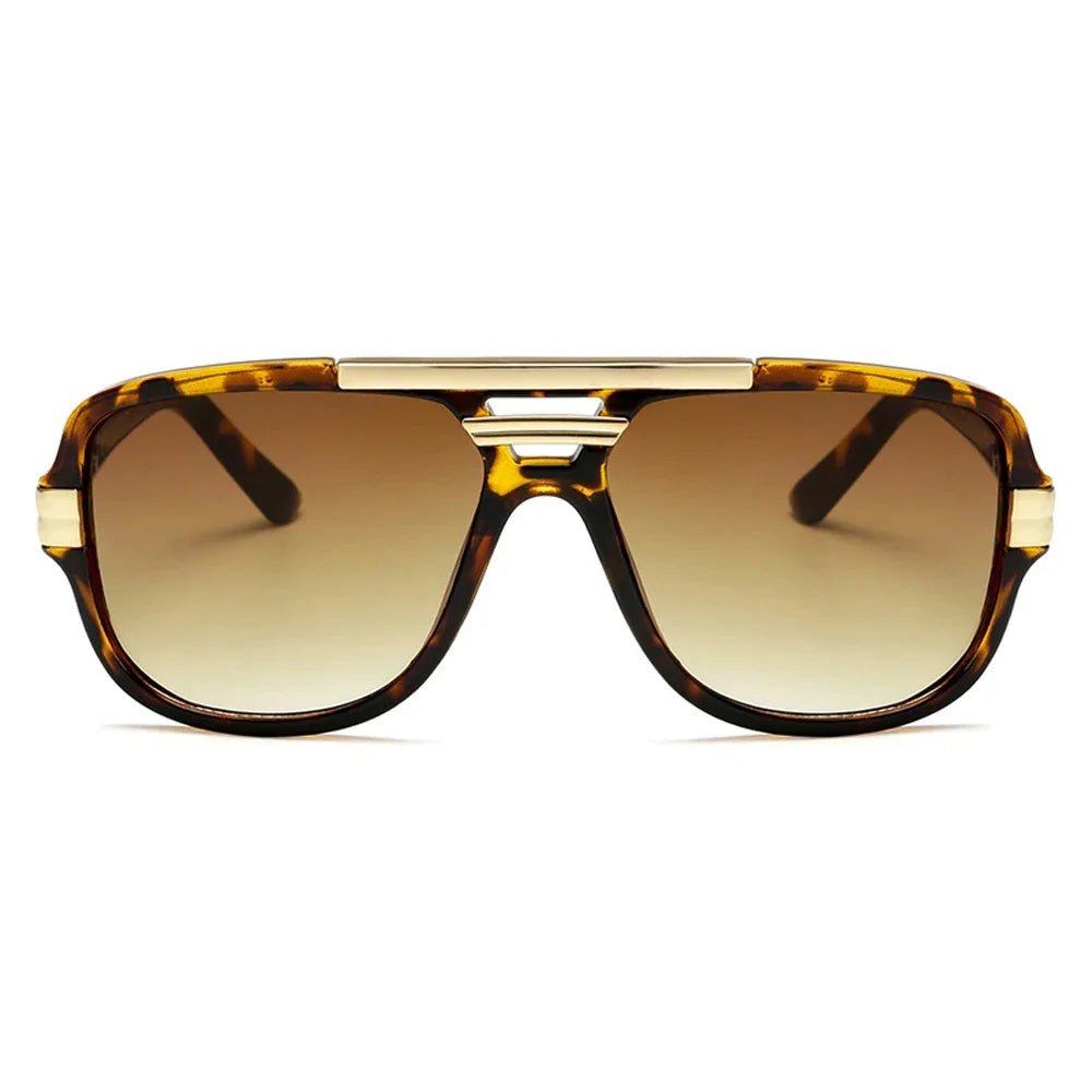 Sunglasses Square Aviator Gradient UV400 Men's Acetate