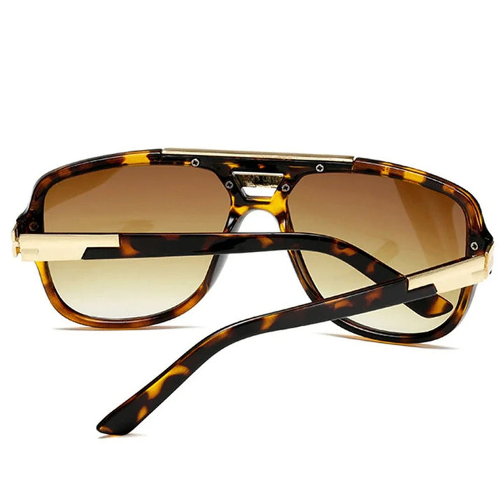 Sunglasses Square Aviator Gradient UV400 Men's Acetate