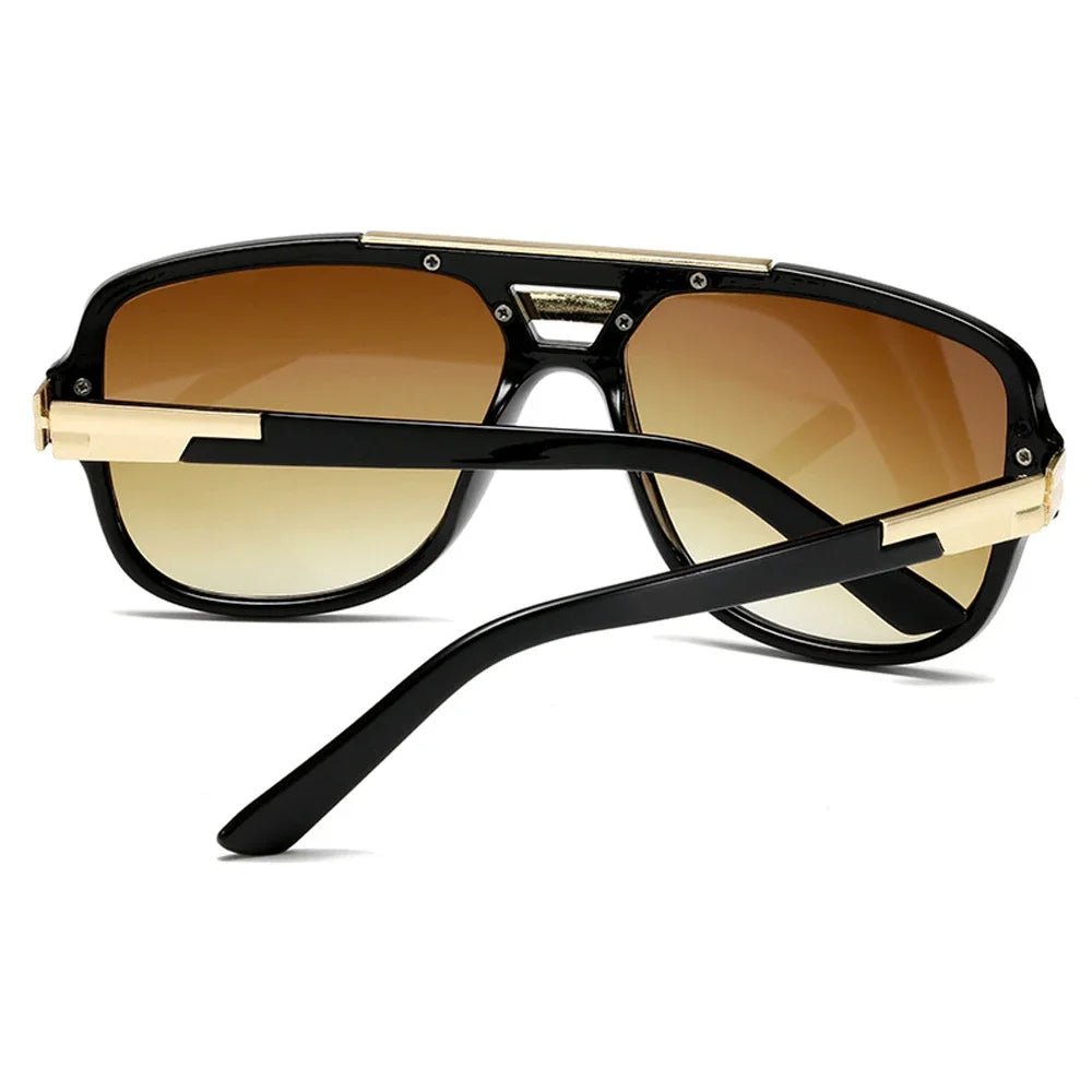 Sunglasses Square Aviator Gradient UV400 Men's Acetate