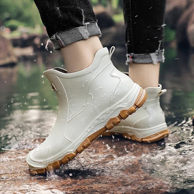 Waterproof Boots Ankle Rain Chelsea Slip-On Outdoor