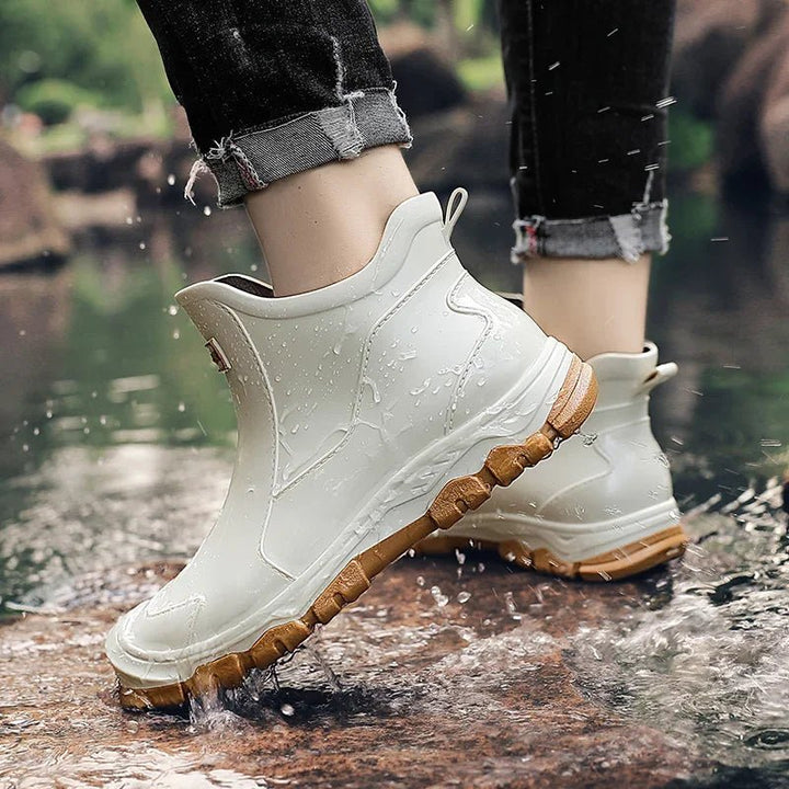 Waterproof Boots Ankle Rain Chelsea Slip-On Outdoor