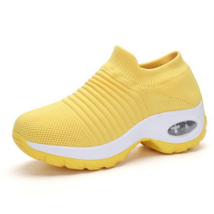 Women's Orthopedic Slip-On Sneakers Air Cushion - Yellow