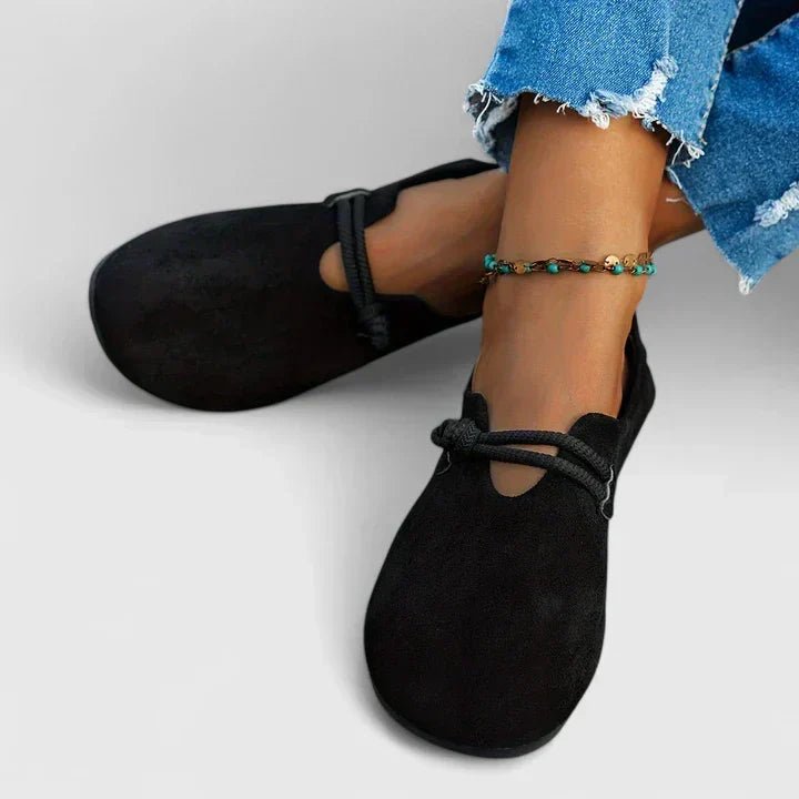 Women's Rope Detail Loafers Round Toe Slip-On Flat